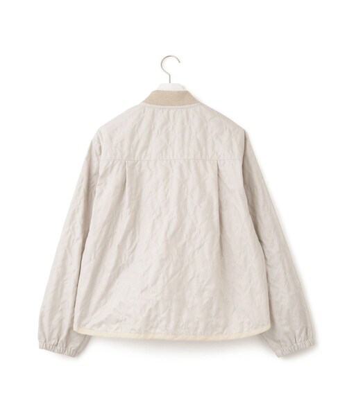 ADAM ET ROPE'(アダムエロペ)の「【LAVENHAM(ラベンハム)】UNWADDED BOMBER JACKET WOMENS(その他アウター・レディース・ブラック/ホワイト・10)」の4枚目の写真
