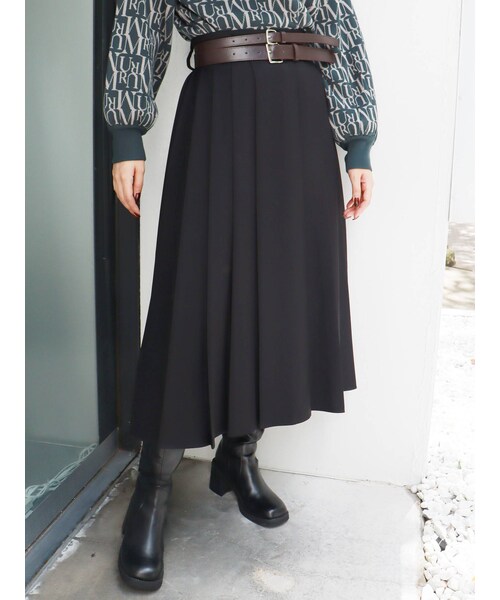 MURUA（ムルーア）の「ワイドプリーツスカート（スカート）」 - WEAR