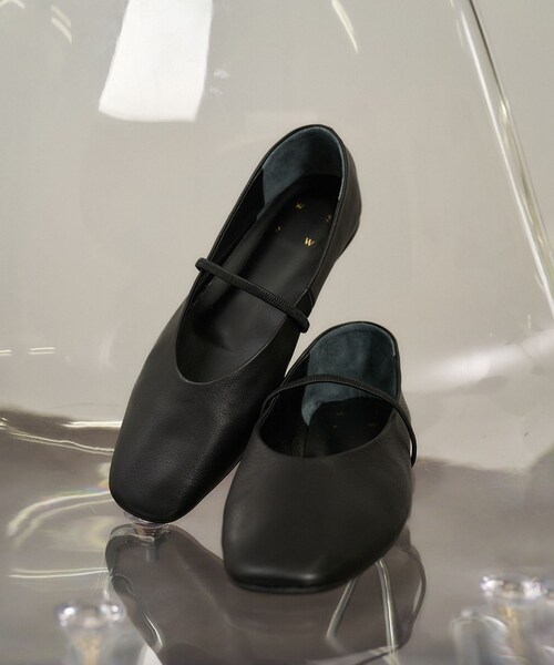 ADAM ET ROPE'（アダムエロペ）の「【W S（ドゥーブル）】リアルレザーメリージェーン（パンプス・レディース・ブラック/その他・23.0/23.5/24.0/24.5/36/36.5/37/37.5）」の7枚目の写真