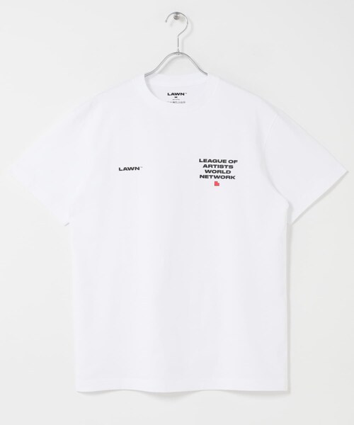 URBAN RESEARCH(アーバンリサーチ)の「LAWN EE LOGO PRINT SS TEE(Tシャツ/カットソー・メンズ・WHITE/BLACK・M/L/XL)」の3枚目の写真