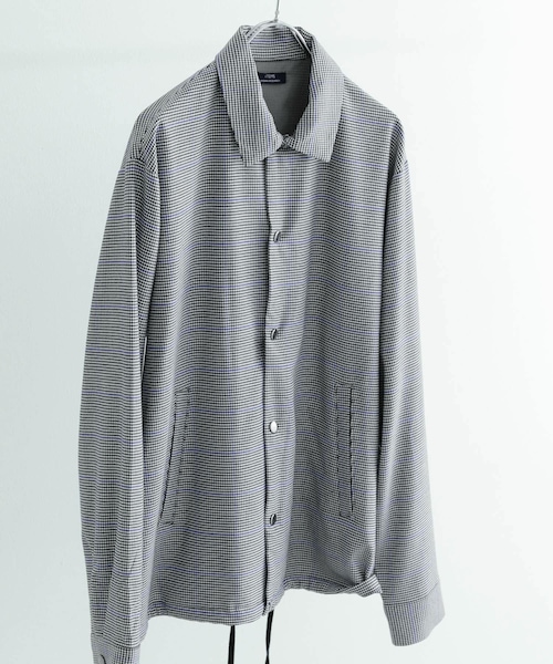 ITEMS URBANRESEARCH(アイテムズ アーバンリサーチ)の「『セットアップ対応』ウォッシャブル×クールタッチ TRコーチジャケット(ブルゾン・メンズ・CHK/BEG/GRY/BLK・M/L)」の4枚目の写真