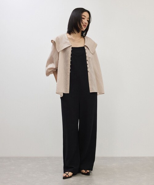 ADAM ET ROPE'(アダムエロペ)の「ワイドカラーブラウス(シャツ/ブラウス・レディース・ホワイト系/ベージュ系・F)」の5枚目の写真