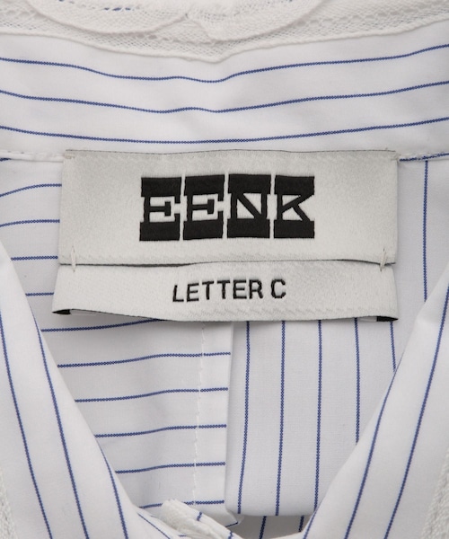 ADAM ET ROPE'（アダムエロペ）の「【J'aDoRe・一部店舗限定】【EENK（インク）】Lace Trim Shirts with Pocket（シャツ/ブラウス・レディース・ホワイト系/ブルー系・S）」の21枚目の写真