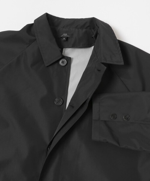 ITEMS URBANRESEARCH(アイテムズ アーバンリサーチ)の「撥水×防風 3Layerバルカラーコート(ステンカラーコート・メンズ・BLACK/DARK BEIGE・M/L)」の5枚目の写真