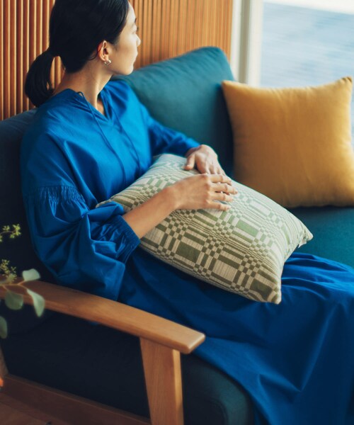 ヨハンナグリクセン クッションカバー Dorisシリーズ Dark Blue Zipped Cushion Cover 45cm × 45cm Doris