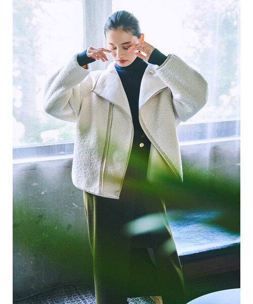 LAGUNAMOON（ラグナムーン）の「リバーシブルボアショートブルゾン