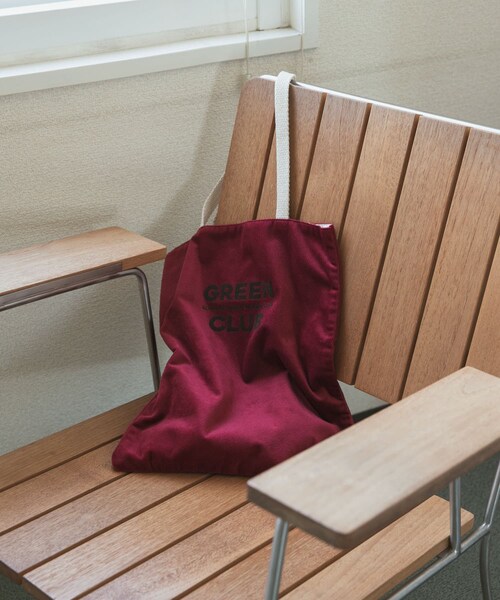 URBAN RESEARCH DOORS（アーバンリサーチドアーズ）の「『別注』beej×DOORS　ベロアトート（トートバッグ・レディース・GRAY/BURGUNDY・one）」の11枚目の写真