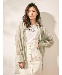 dazzlin | シアーサマーオーバーシャツ(シャツ/ブラウス)