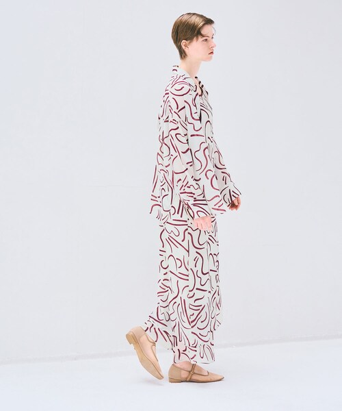 URBAN RESEARCH（アーバンリサーチ）の「『イージーケア』ドローイングアートプリントシャツ（シャツ/ブラウス・レディース・GREEN/RED・FREE）」の18枚目の写真