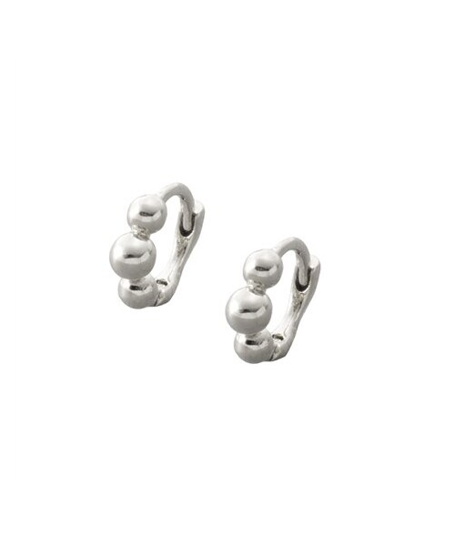 nissen（ニッセン）の「【Creamdot.】極小5.5mm！メタルスフィアのキャッチレスフープピアス（ピアス（両耳用）・メンズ・ゴールド/ピンクゴールド/シルバー・ピアス）」の2枚目の写真