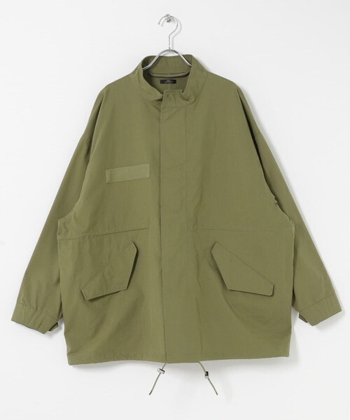 ITEMS URBANRESEARCH(アイテムズ アーバンリサーチ)の「『撥水/防花粉/イージーケア』ミリタリーモッズコート(モッズコート・レディース・BLK/KHK・Free)」の19枚目の写真