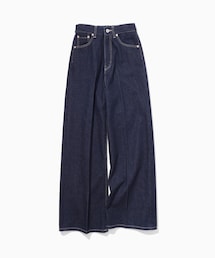 ROPE' | 【KUROKI】センタープレスイージーワイドデニムパンツ/セットアップ対応(デニムパンツ)