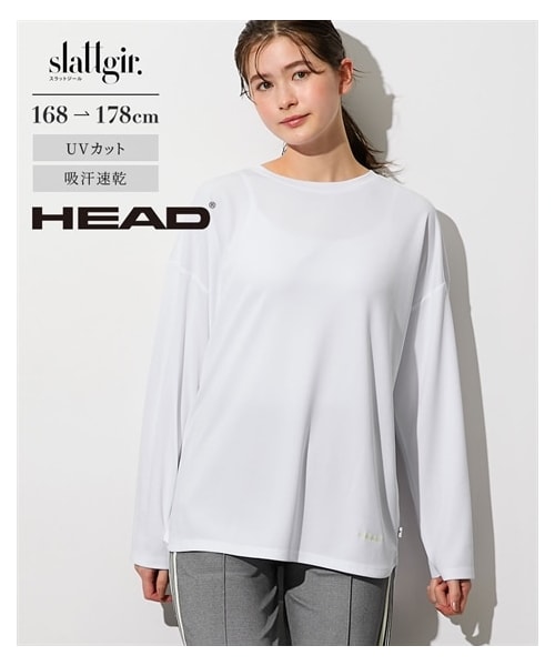 nissen（ニッセン）の「HEAD　高身長　エステルメッシュゆるシルエット長袖Tシャツ（ＵＶカット・吸汗速乾）（トールサイズ）（スポーツグッズ・メンズ・オフホワイト/チャコール・MTT/LTT/LLTT/3LTT/4LTT/5LTT）」の13枚目の写真