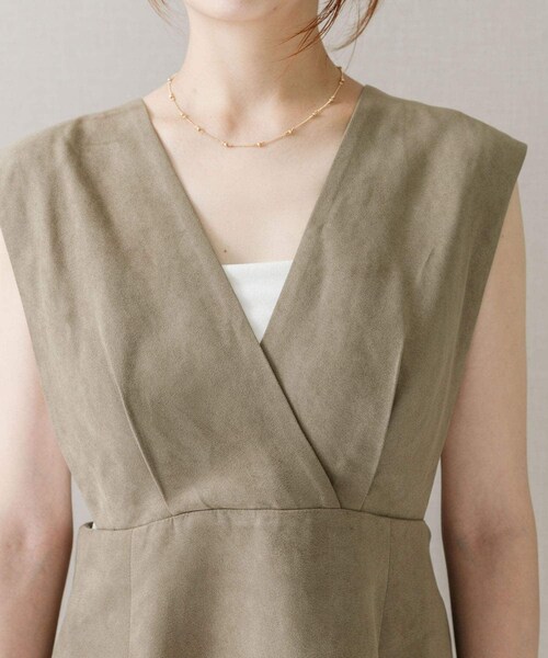 URBAN RESEARCH ROSSO（アーバンリサーチロッソ）の「バックベルトワンピース（ワンピース・レディース・navy/beige/d.bordeaux・36/38）」の14枚目の写真