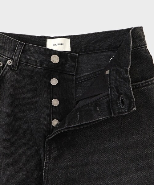 ROPE'(ロペ)の「【HAIKURE(ハイクル)】BETHEANY ASIAN FIT MID BLACK|デニム(デニムパンツ・レディース・ブラック・M/S)」の9枚目の写真