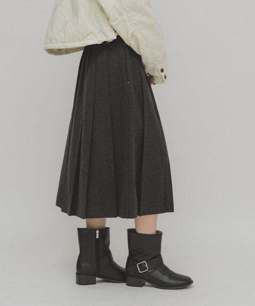 KBF（ケイビーエフ）の「プリーツミディスカート（スカート・レディース・CHARCOAL/BROWN・One）」の19枚目の写真