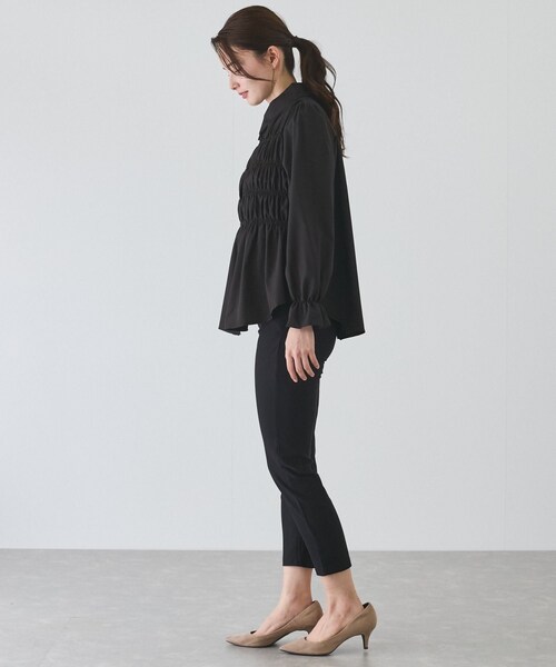 Jayro（ジャイロ）の「ギャザーブラウス　（シャツ/ブラウス・レディース・ブラック/ホワイト/ブルー・F）」の22枚目の写真