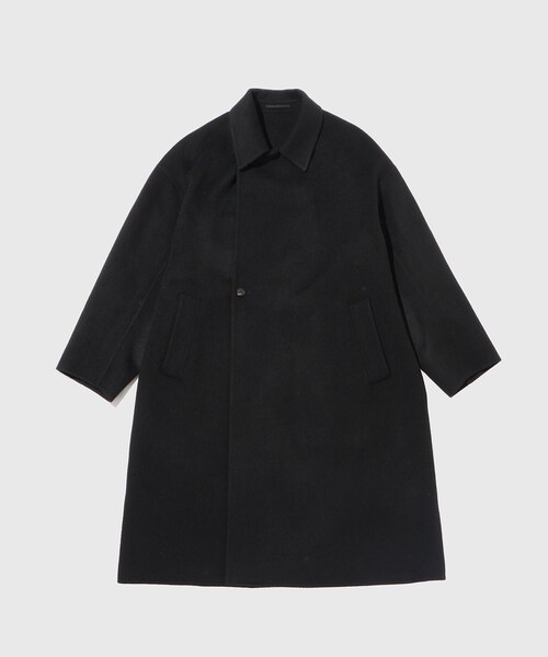ADAM ET ROPE'（アダムエロペ）の「カシミヤ ダブルフェイス セミダブルコート / マフラー付き（ステンカラーコート・メンズ・ブラック・L/M）」の7枚目の写真