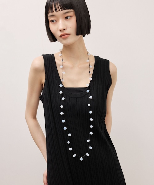 ADAM ET ROPE'(アダムエロペ)の「【Sisi Joia for ADAM ET ROPE'】別注 ロングネックレス(ネックレス・レディース・ブラック/ホワイト/その他・F)」の7枚目の写真