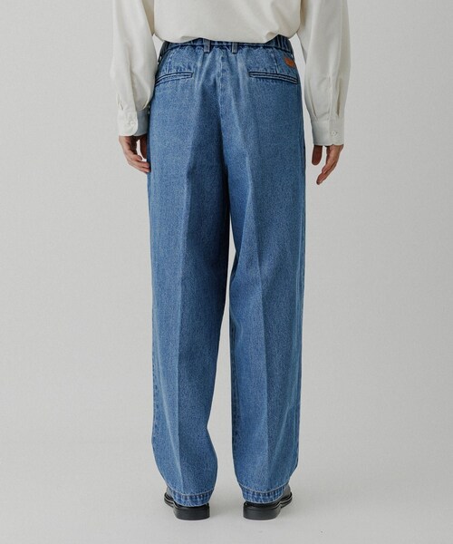 ADAM ET ROPE'(アダムエロペ)の「ワイド イージー ブリーチ デニムパンツ / ADAM ET ROPE' JEANS -GRID-(デニムパンツ・レディース・ブルー系・L/M)」の7枚目の写真