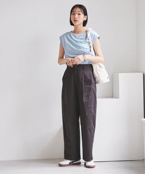 VIS（ビス）の「バレルシルエットコットンパンツ（その他パンツ・レディース・ブラック/ベージュ/ピンク・F）」の13枚目の写真