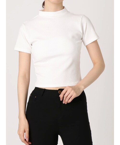 GYDA（ジェイダ）の「2WAYチョーカーTOPS（その他トップス・レディース・オフホワイト/ブラック/ベージュ/ピンク・F）」の4枚目の写真