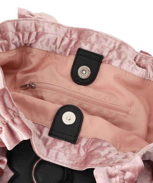 VIS(ビス)の「【MARY QUANT×VIS】フリルハンドルベロアトートバッグ(トートバッグ・レディース・ブラック/ピンク系・F)」の18枚目の写真