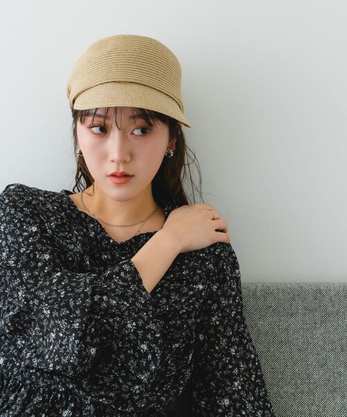 RODE SKO（ロデスコ）の「洗えるたためるキャスケット（キャスケット・レディース・BLACK/NATURAL・FREE）」の14枚目の写真