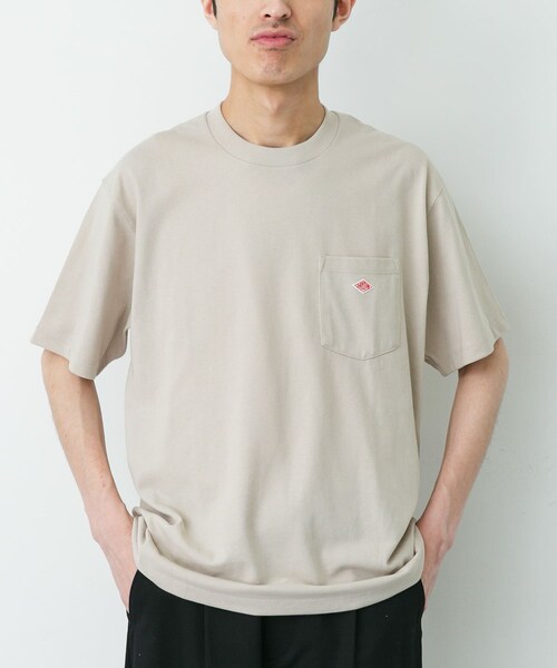 URBAN RESEARCH DOORS(アーバンリサーチドアーズ)の「DANTON POCKET T-SHIRTS(Tシャツ/カットソー・メンズ・COAL GREY/BROWN/GREIGE/DK PURPLE・M/L/XL)」の3枚目の写真
