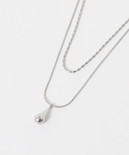 URBAN RESEARCH Sonny Label（アーバンリサーチサニーレーベル）の「ステンレス二連ドロップネックレス（ネックレス・レディース・シルバー/ゴールド・One）」の5枚目の写真