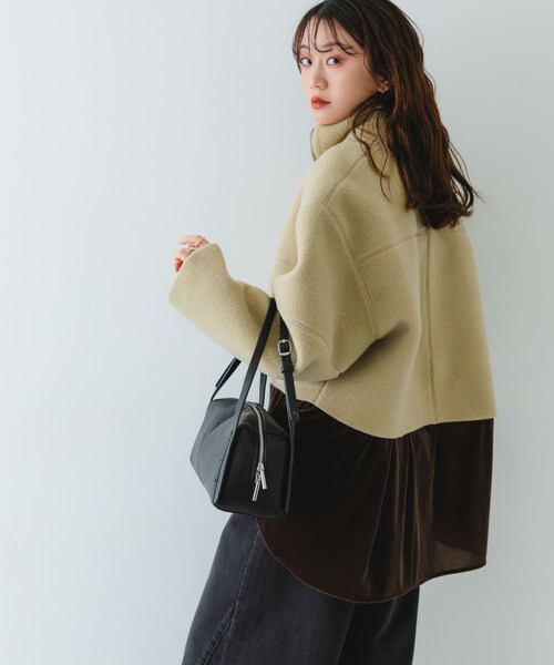 RODE SKO（ロデスコ）の「センターラインボストンバッグ（ボストンバッグ・レディース・BLACK/BEIGE・One）」の6枚目の写真