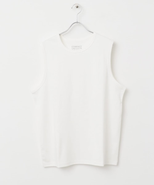 URBAN RESEARCH Sonny Label（アーバンリサーチサニーレーベル）の「コットンレイヤードタンクトップ（タンクトップ・メンズ・チャコール/オフ/ブラック・S/M/L）」の2枚目の写真