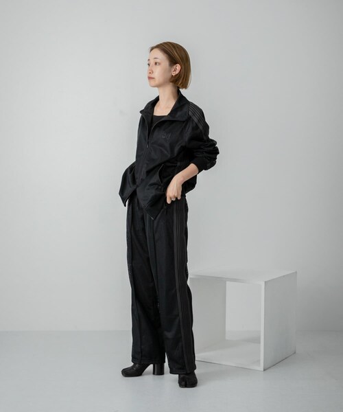 URBAN RESEARCH（アーバンリサーチ）の「『別注』Needles×URBS　Track Jacket-Poly Mesh（ブルゾン・メンズ・BLKxPPL/BLKxBLK・S/M/L/XL）」の16枚目の写真