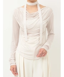 LAGUNAMOON | ドレープボウタイカットトップス(Tシャツ/カットソー)