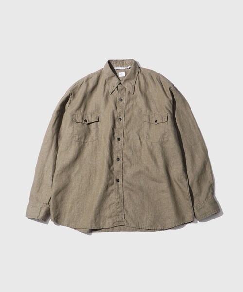 ADAM ET ROPE'(アダムエロペ)の「【NECESSARY or UNNECESSARY/ネセサリーオアアンネセサリー】WW SHIRT(シャツ/ブラウス・メンズ・ホワイト系/オリーブ・L/XL)」の4枚目の写真