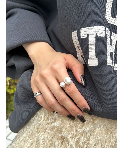 Ungrid（アングリッド）の「淡水パールデザインリング（イヤリング・レディース・シルバー/ゴールド・F）」の8枚目の写真