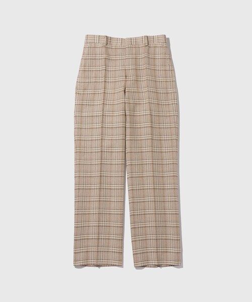 ADAM ET ROPE'(アダムエロペ)の「【AURALEE/オーラリー】SILK LINEN NEP CHECK SLACKS(スラックス・メンズ・ベージュ・3/4)」の3枚目の写真