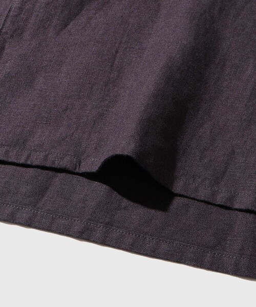 ADAM ET ROPE'（アダムエロペ）の「リネン シャツジャケット（テーラードジャケット・メンズ・ブラック/チャコール/ネイビー・L/M）」の13枚目の写真