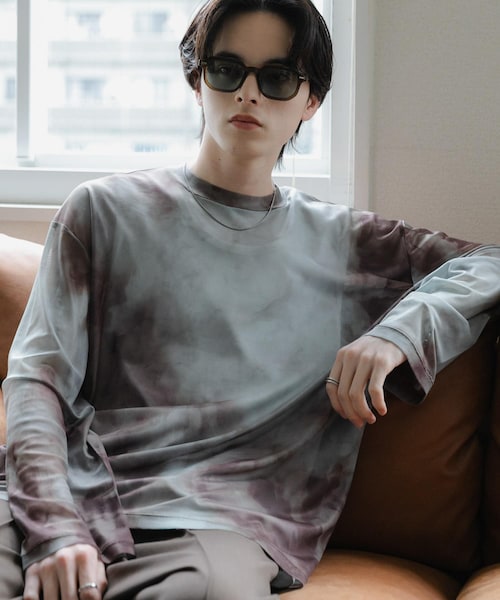 SENSE OF PLACE by URBAN RESEARCH(センスオブプレイスバイアーバンリサーチ)の「アソートシアーロングTシャツ(その他トップス・メンズ・BLACK/BLK MARBLE/KHK MARBLE/BLU MARBLE・M/L)」の4枚目の写真