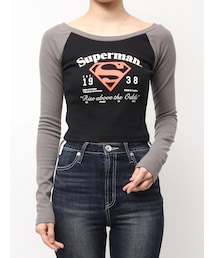SUPERMAN | SUPERMAN GYDA 2WAYラグランショートトップス(Tシャツ/カットソー)