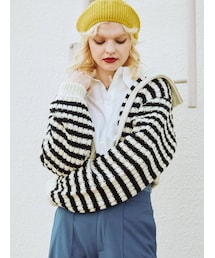 jouetie | ダブルZIPリブニット(カーディガン/ボレロ)