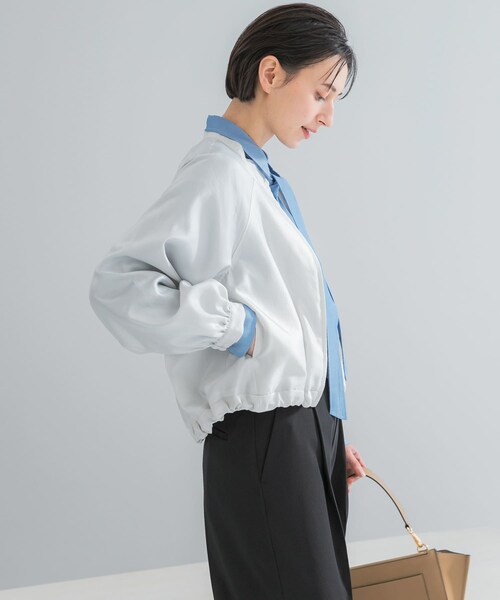 URBAN RESEARCH ROSSO（アーバンリサーチロッソ）の「ビンテージツイルライトブルゾン（ブルゾン・レディース・IVORY/D/BROWN・Free）」の18枚目の写真