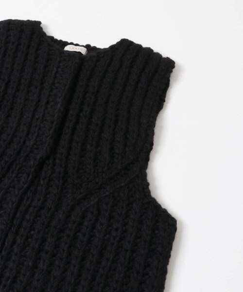 LAATO（ラート）の「hand knit vest（ベスト・レディース・クリーム/インク・FREE）」の15枚目の写真