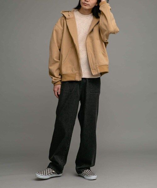 URBAN RESEARCH Sonny Label（アーバンリサーチサニーレーベル）の「ダックフーデッドショートブルゾン（ブルゾン・メンズ・キャメル/ブラック・M/L）」の15枚目の写真