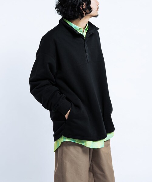 EKAL（エカル）の「『UR TECH』ドライスウェットプルオーバー（スウェット・メンズ・グレー/ブラック・M/L）」の7枚目の写真