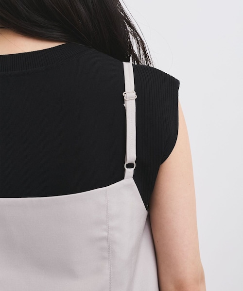 VIS（ビス）の「キャミソールミニワンピース（ワンピース・レディース・ライトグレー/カーキ・M/S）」の22枚目の写真