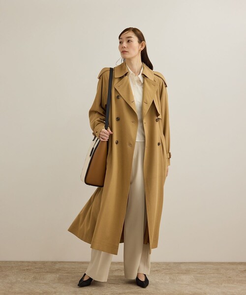 ROPE'（ロペ）の「【洗える】コットンシアークロップドシャツブラウス（シャツ/ブラウス・レディース・ブラック/ホワイト/ブルー系・36/38）」の17枚目の写真