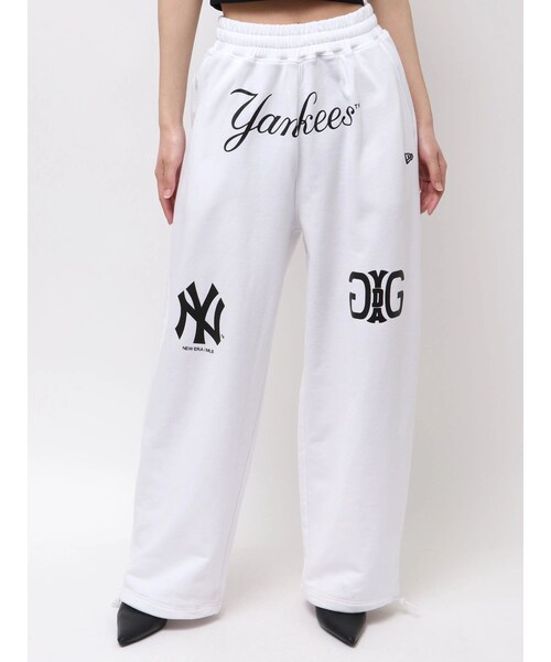 GYDA（ジェイダ）の「【MLB × New Era × GYDA】スウェットパンツ（スウェットパンツ・レディース・オフホワイト/アイボリー/ブラック・F）」の3枚目の写真
