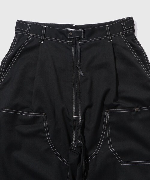 ADAM ET ROPE'（アダムエロペ）の「《別注》【Product Twelve/プロダクト トゥエルブ】Double Knee PT12 Work Trousers（カーゴパンツ・メンズ・ブラック/ブラック系・2/3）」の10枚目の写真