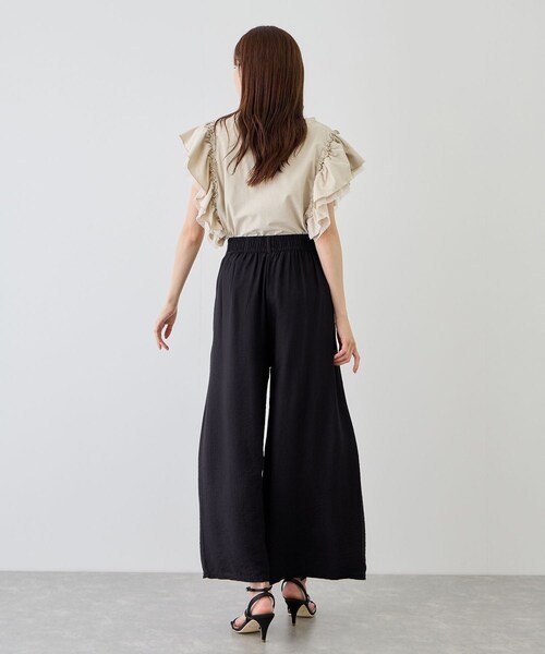 Jayro(ジャイロ)の「フレアワイドパンツ(その他パンツ・レディース・ブラック/グレー/ホワイト系/ベージュ・F)」の21枚目の写真